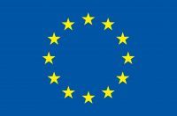 The flag of the European Union.