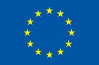 The flag of the European Union.