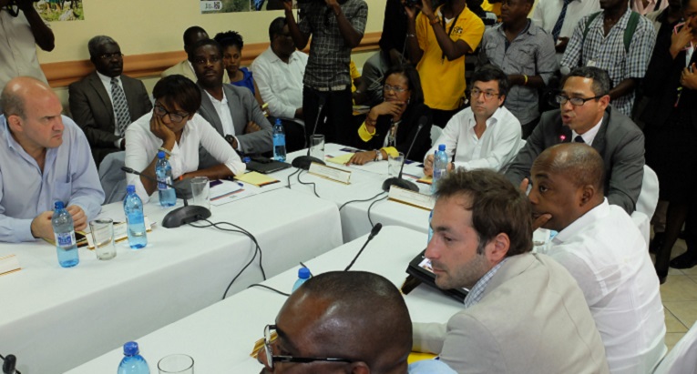 The cooperation agreement concerning the building of the schools was signed in Haiti in May. Photo: Finn Church Aid