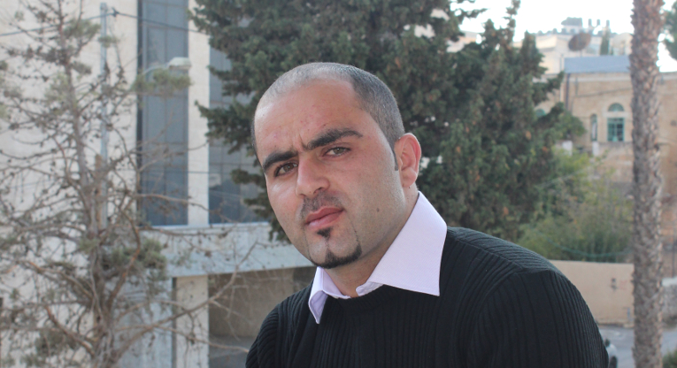 Wael Amro osallistui kansalaisoikeus-kurssille Ramallahissa.