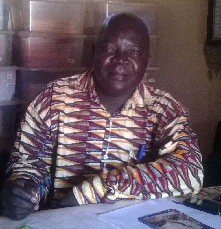Samson Ngaibona, 39, is the director of Benz-vi School in Bangui, Central African Republic