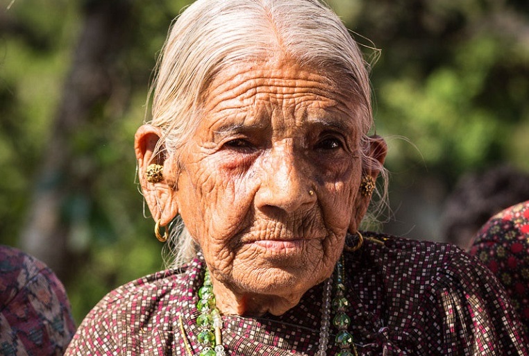 Grandmother Rudhasa Kumari, 85, also experienced the last earthquake of Nepal, in 1934. She was, however, so young that she cannot remember much about it.