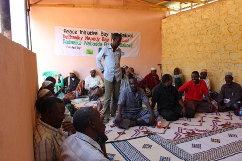 Together with its local partner, Finn Church Aid organised a peace committee meeting in Somalia late last year. The meeting resulted in a peace agreement. Photo: Ali Ibrahim.