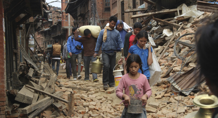 Cuts on development aid funds mean cuts to humanitarian aid. Reconstruction in Nepal following the April earthquake will take years. Photo: ACT/Christian Aid/Yeeshu Shukla.