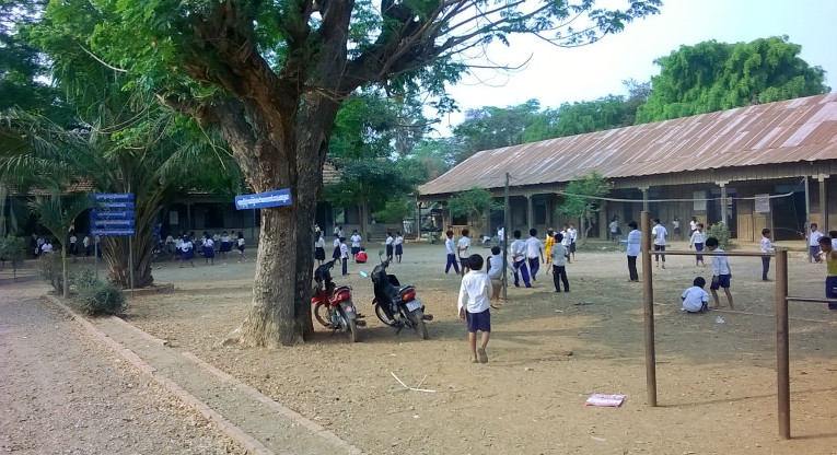 A new type of school is being tested at the renovation project of the Slorkram School in Cambodia.