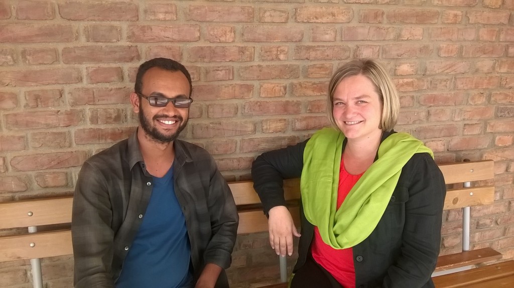 Khalid Idriss, Acting Dean at Eritrean Institute of Technology, College of Education with Hanna Posti-Ahokas, Education Specialist, FCA.
