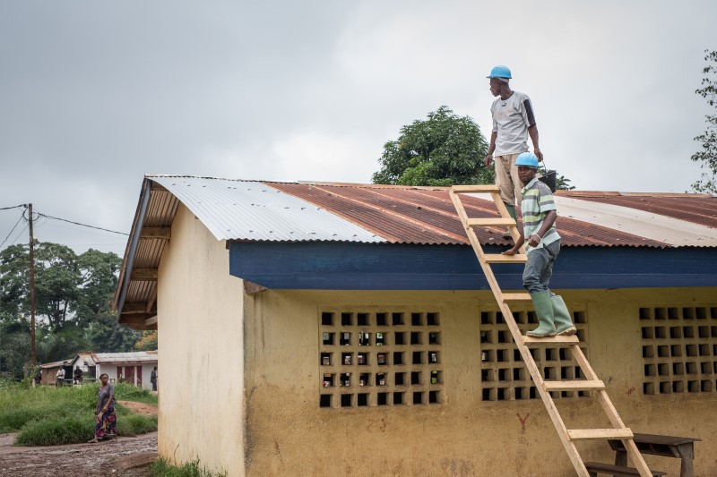 Part of Finn Church Aid's action in Central African Republic is building schools. Photo: Ville Asikainen