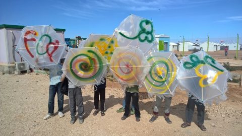 FCA workshop at Azraq refugee camp in Jordan brought lots of joy to Syrian children.