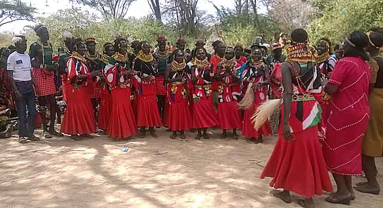 Turkana and Pokot tribes celebrated peace together in the end of September. Photo: John Bongei