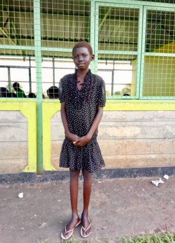 Mary Paul, 11, says she feels safe in the new school block in Langachod. Photo: Kajasuk Jackson