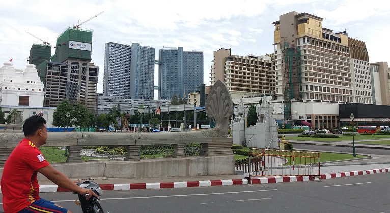 Kaupunkikuva Phnom Penhistä.