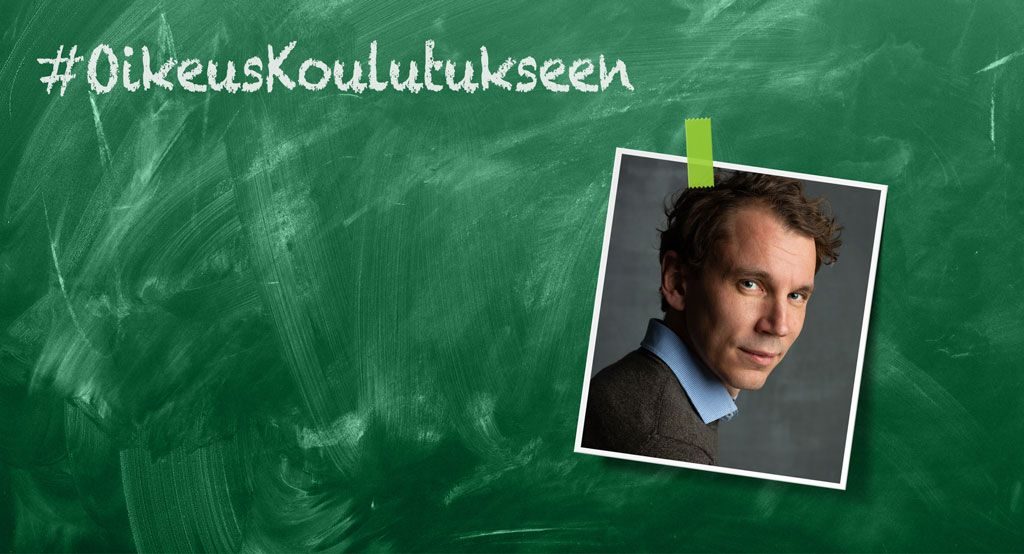Koulutus pitäisi nostaa Suomen kehityspolitiikan kärkiteemaksi myös Juha Itkosen mielestä.