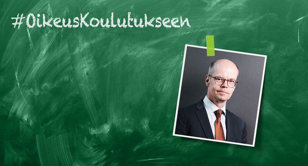Opetushallituksen pääjohtaja Olli-Pekka Heinosen mielestä koulutus pitäisi nostaa Suomen kehityspolitiikan kärkiteemaksi.
