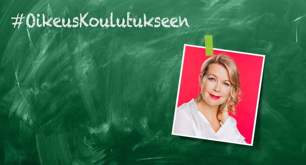 Elina Hirvosen mielestä koulutus pitäisi nostaa Suomen kehityspolitiikan kärkiteemaksi.