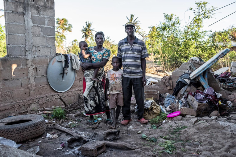 Finn Church Aid delivers emergnecy aid in Buzi, Mozambique.