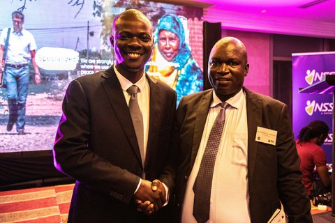 Emmanuel Obwori, Investment Manager for FCAI (left) and Edward Isingoma, Managing Parnter for PCP / Yield Fund. Photo: Erik Nyström / FCA