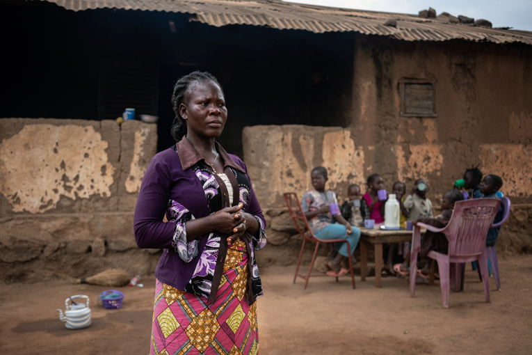 In addition to having two jobs and her own children to look after, Damaris takes care of the children of her brother who works at the mines located far away.