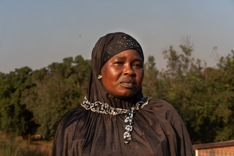 Mother of six, Nafissa, hopes that the training will help her find a job.