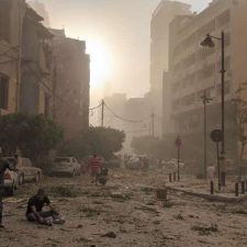 Beirutin rakennukset vaurioituivat pahasti sataman räjähdyksessä 4.8.2020. Kuva: Joakim Elli / NCA.