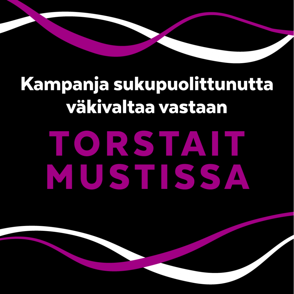 Torstait mustissa -kampanjakuva