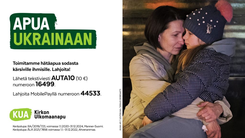 Ohjeet Kirkon Ulkomaanavun hätäapukeräykseen osallistuville.